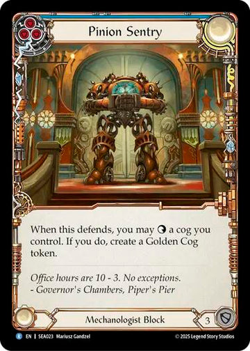 Pinion Sentry [SEA023] [High Seas] Rainbow Foil