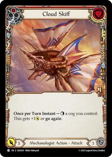 Cloud Skiff (Red) [SEA024] [High Seas] Rainbow Foil