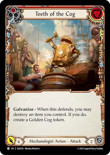 Teeth of the Cog (Red) [SEA030] [High Seas] Rainbow Foil