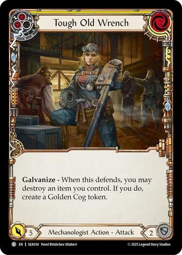 Tough Old Wrench (Yellow) [SEA034] [High Seas] Rainbow Foil