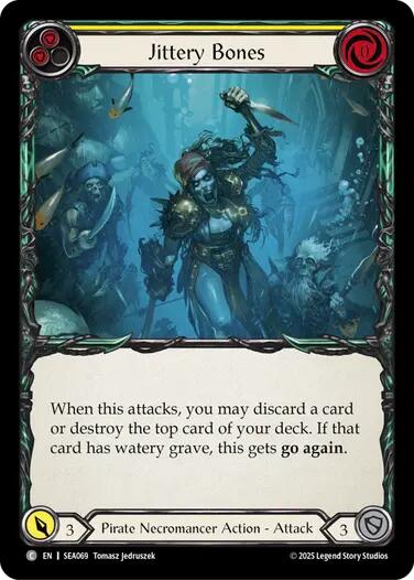 Jittery Bones (Yellow) [SEA069] [High Seas] Rainbow Foil