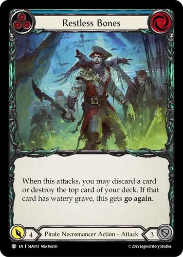 Restless Bones (Blue) [SEA073] [High Seas] Rainbow Foil