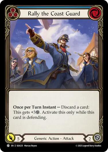 Rally the Coast Guard (Blue) [SEA225] [High Seas] Rainbow Foil