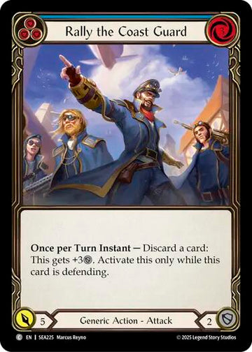 Rally the Coast Guard (Blue) [SEA225] [High Seas] Rainbow Foil