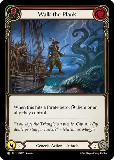 Walk the Plank (Red) [SEA235] [High Seas] Rainbow Foil
