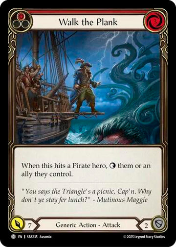 Walk the Plank (Red) [SEA235] [High Seas] Rainbow Foil