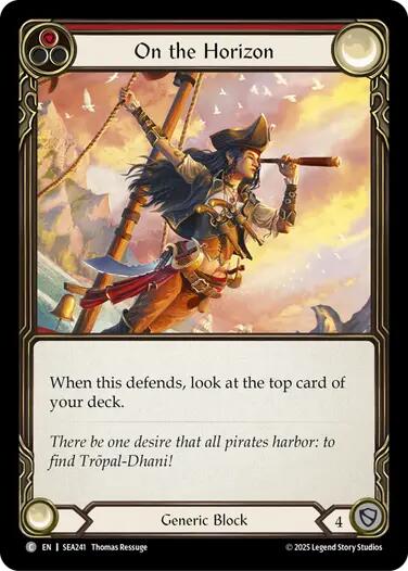 On the Horizon (Red) [SEA241] [High Seas] Rainbow Foil