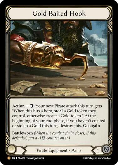 Gold-Baited Hook (Treasure) [SEA125] [High Seas] Cold Foil