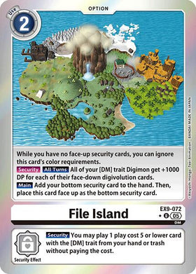 File Island (Limited Foil) [EX9-072 U] [Versus Monsters] Foil