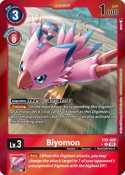 Biyomon (Limited Foil) [EX9-008 U] [Versus Monsters] Foil