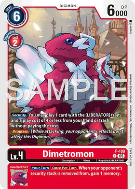 Dimetromon (Store Tournament 2025 Vol.3 Participation Pack) [P-189 P] [Digimon Promotion Cards]
