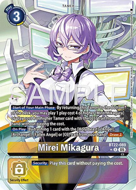 Mirei Mikagura (Alternate Art) [BT22-089 R] [Cyber Eden] Foil