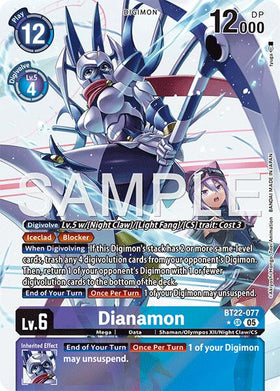 Dianamon (Alternate Art) [BT22-077 SR] [Cyber Eden] Foil