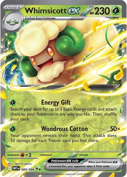 Whimsicott ex [005/086] [White Flare] Holofoil