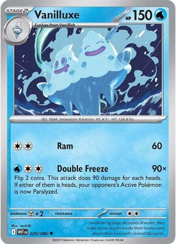 Vanilluxe [029/086] [White Flare] Reverse Holofoil
