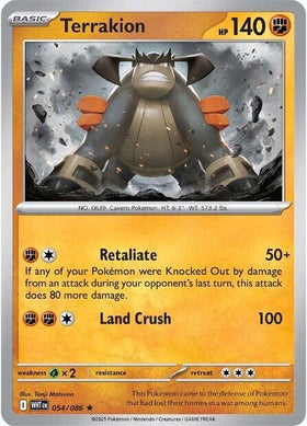 Terrakion [054/086] [White Flare] Holofoil