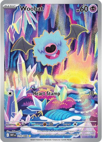 Woobat [119/086] [White Flare] Holofoil