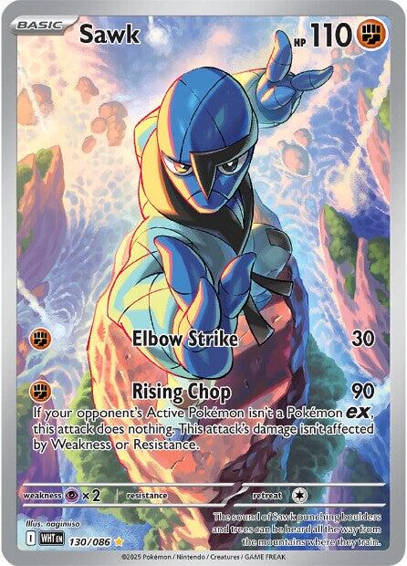 Sawk [130/086] [White Flare] Holofoil