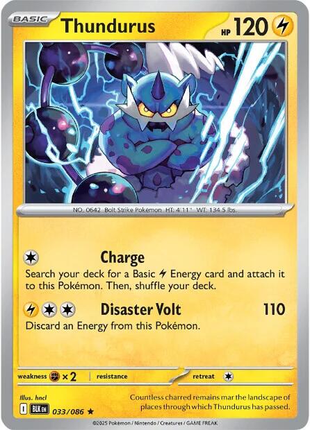Thundurus [033/086] [Black Bolt] Holofoil
