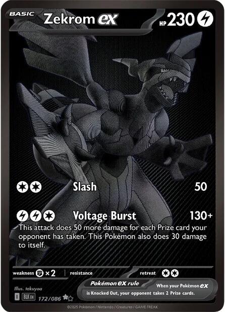 Zekrom ex [172/086] [Black Bolt] Holofoil