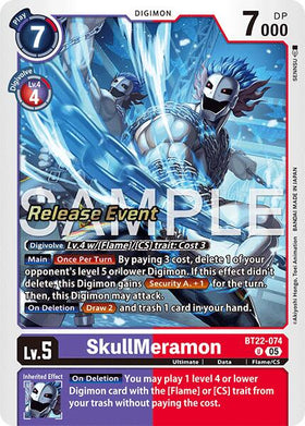 SkullMeramon [BT22-074 U] [Cyber Eden Release Event Cards] Foil