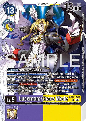 Lucemon: Chaos Mode [EX10-052 R] [Sinister Order] Foil