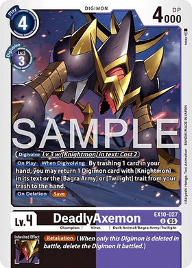 DeadlyAxemon [EX10-027 U] [Sinister Order]