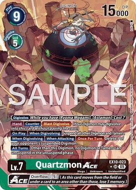 Quartzmon ACE (Alternate Art) [EX10-023 SR] [Sinister Order] Foil