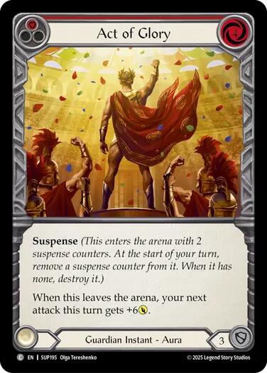 Act of Glory (Red) [SUP195] [Super Slam] Rainbow Foil