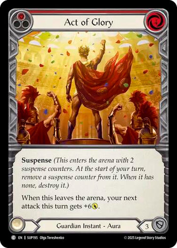 Act of Glory (Red) [SUP195] [Super Slam] Rainbow Foil