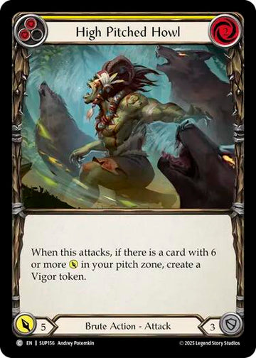 High Pitched Howl (Yellow) [SUP156] [Super Slam] Rainbow Foil