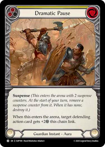 Dramatic Pause (Yellow) [SUP199] [Super Slam] Rainbow Foil