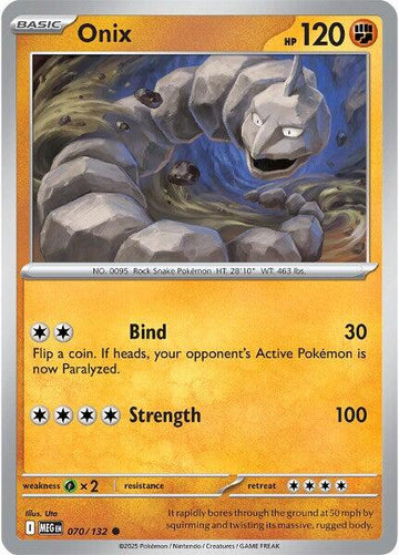 Onix [070/132] [Mega Evolution] Reverse Holofoil