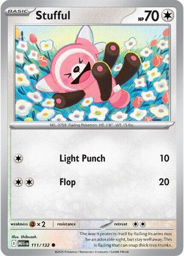 Stufful [111/132] [Mega Evolution] Reverse Holofoil