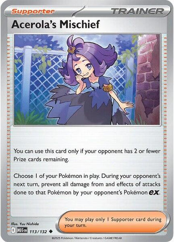 Acerola's Mischief [113/132] [Mega Evolution] Reverse Holofoil