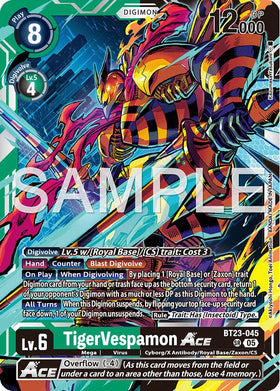 TigerVespamon ACE [BT23-045 SR] [Hackers' Slumber] Foil