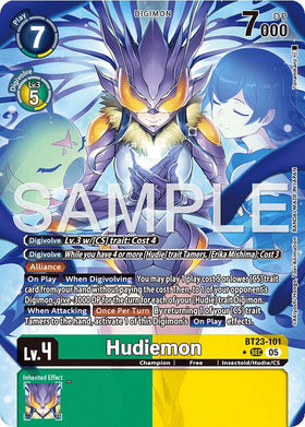 Hudiemon (Alternate Art) [BT23-101 SEC] [Hackers' Slumber] Foil