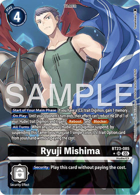 Ryuji Mishima (Alternate Art) [BT23-085 SR] [Hackers' Slumber] Foil
