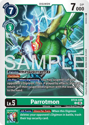 Parrotmon [BT24-049 C] [Time Stranger]