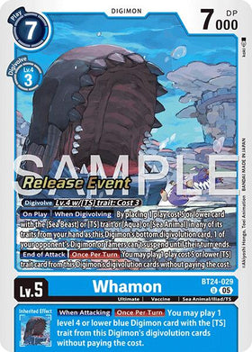 Whamon [BT24-029 U] [Time Stranger Release Events Cards] Foil