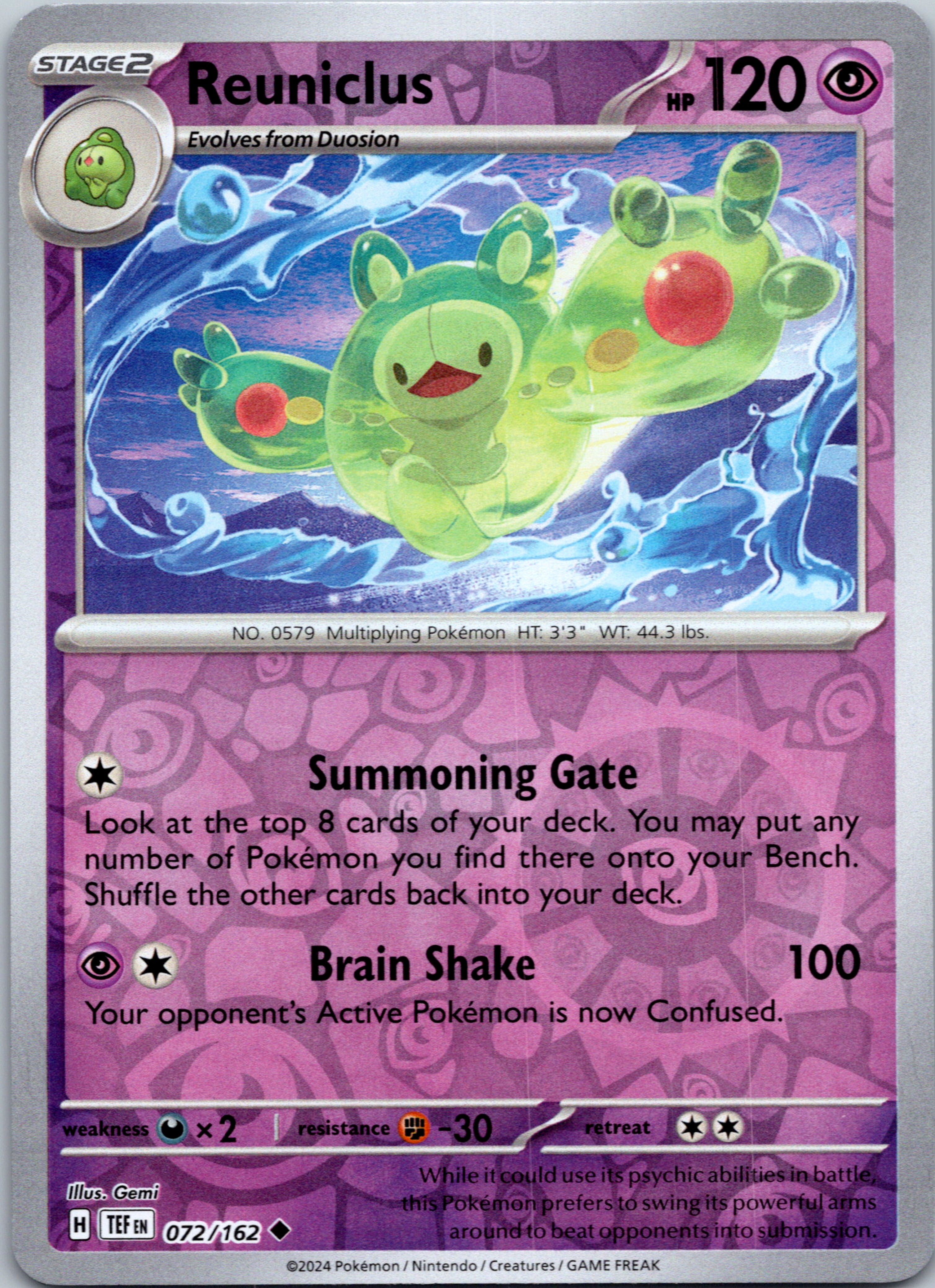 Reuniclus [072/162] - (Temporal Forces) Reverse Holofoil