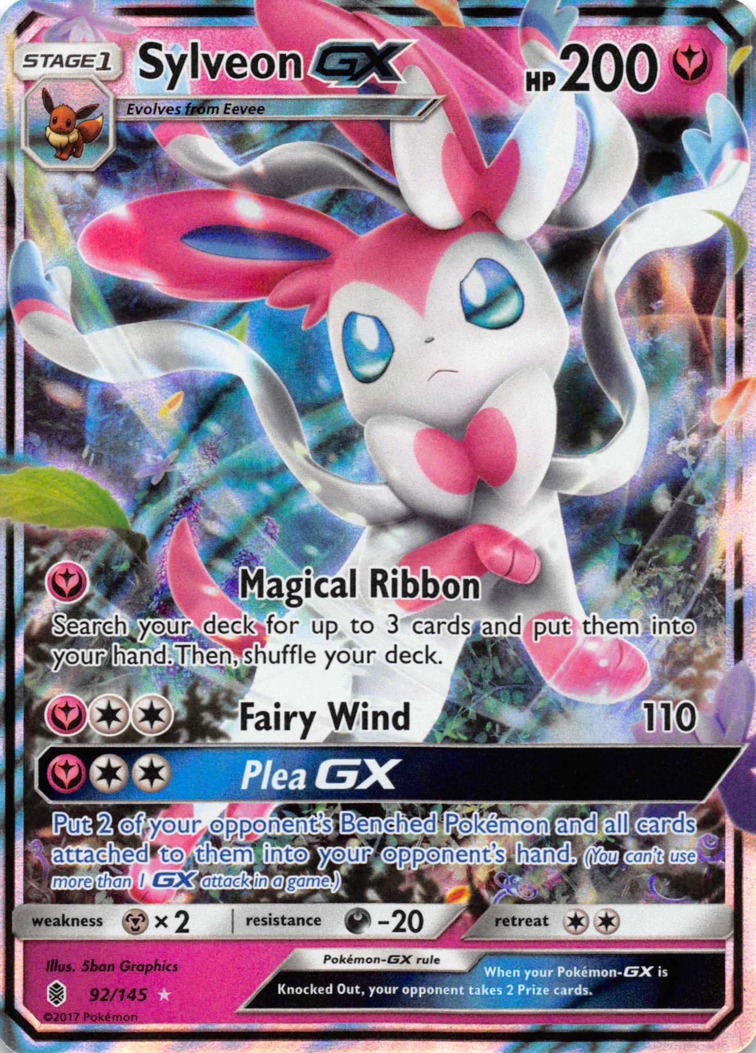 Sylveon GX (92/145) [Sun & Moon: Guardians Rising]