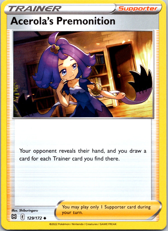 Acerola's Premonition [129/172] [Brilliant Stars] Reverse Holofoil