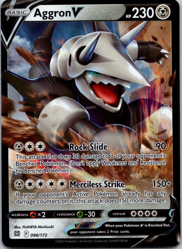 Aggron V [096/172] [Brilliant Stars] Holofoil