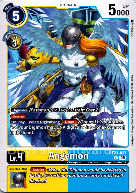 Angemon [BT23-027 C] [Hackers' Slumber]