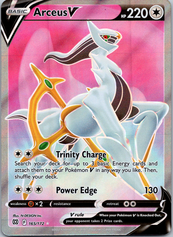 Arceus V (Full Art) [165/172] [Brilliant Stars] Holofoil