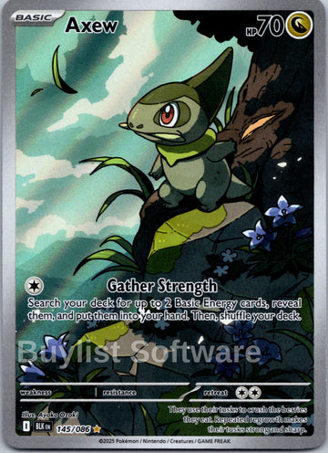 Axew [145/086] [Black Bolt] Holofoil