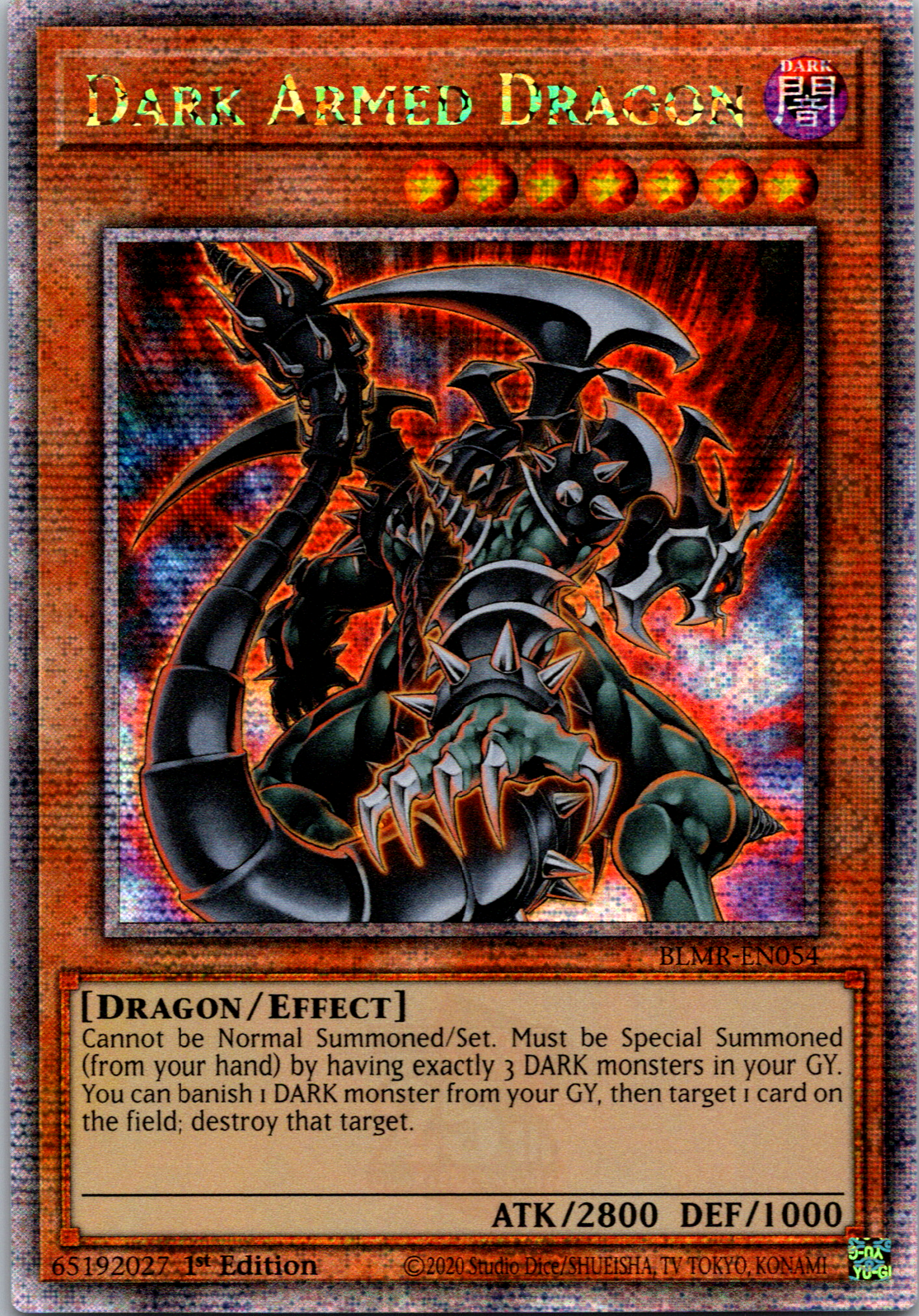 Dark Armed Dragon [BLMR-EN054] Quarter Century Secret Rare