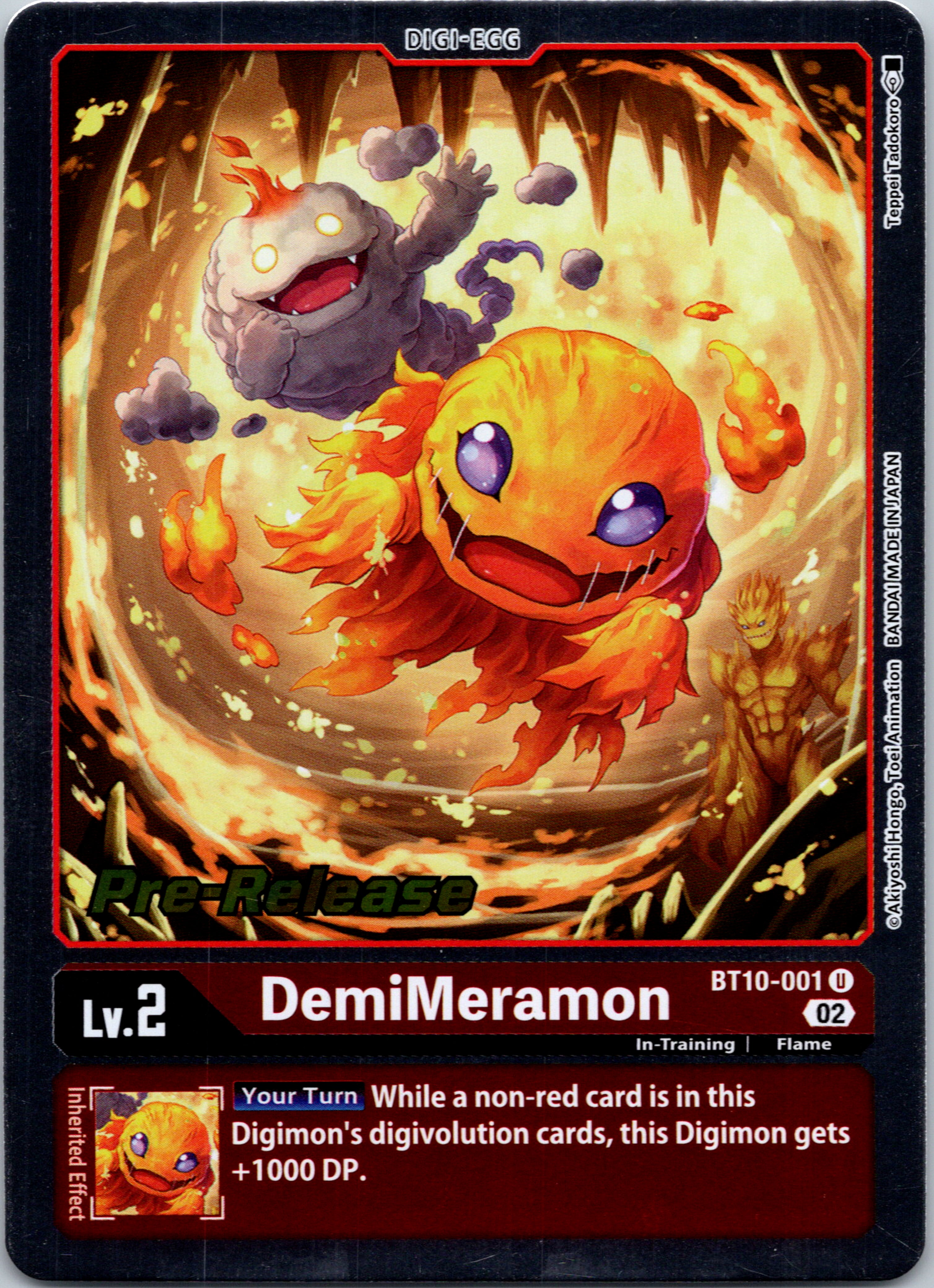 DemiMeramon [BT10-001] [Xros Encounter Pre-Release Cards] Normal