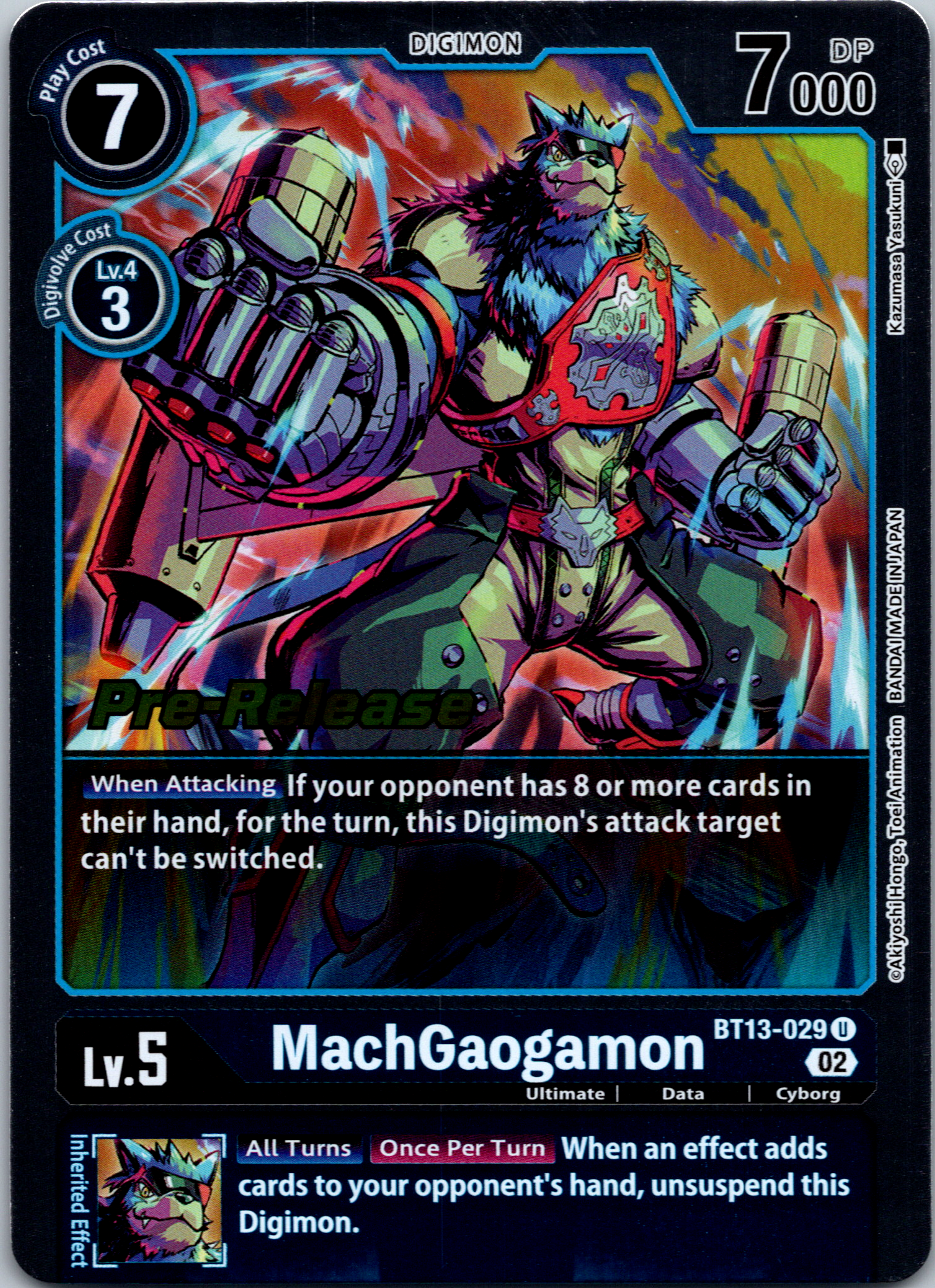 MachGaogamon [BT13-029] [Versus Royal Knight Pre-Release Cards] Foil